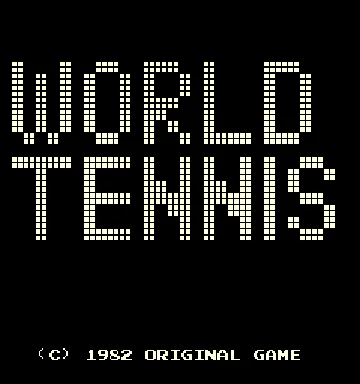 World Tennis screen shot title